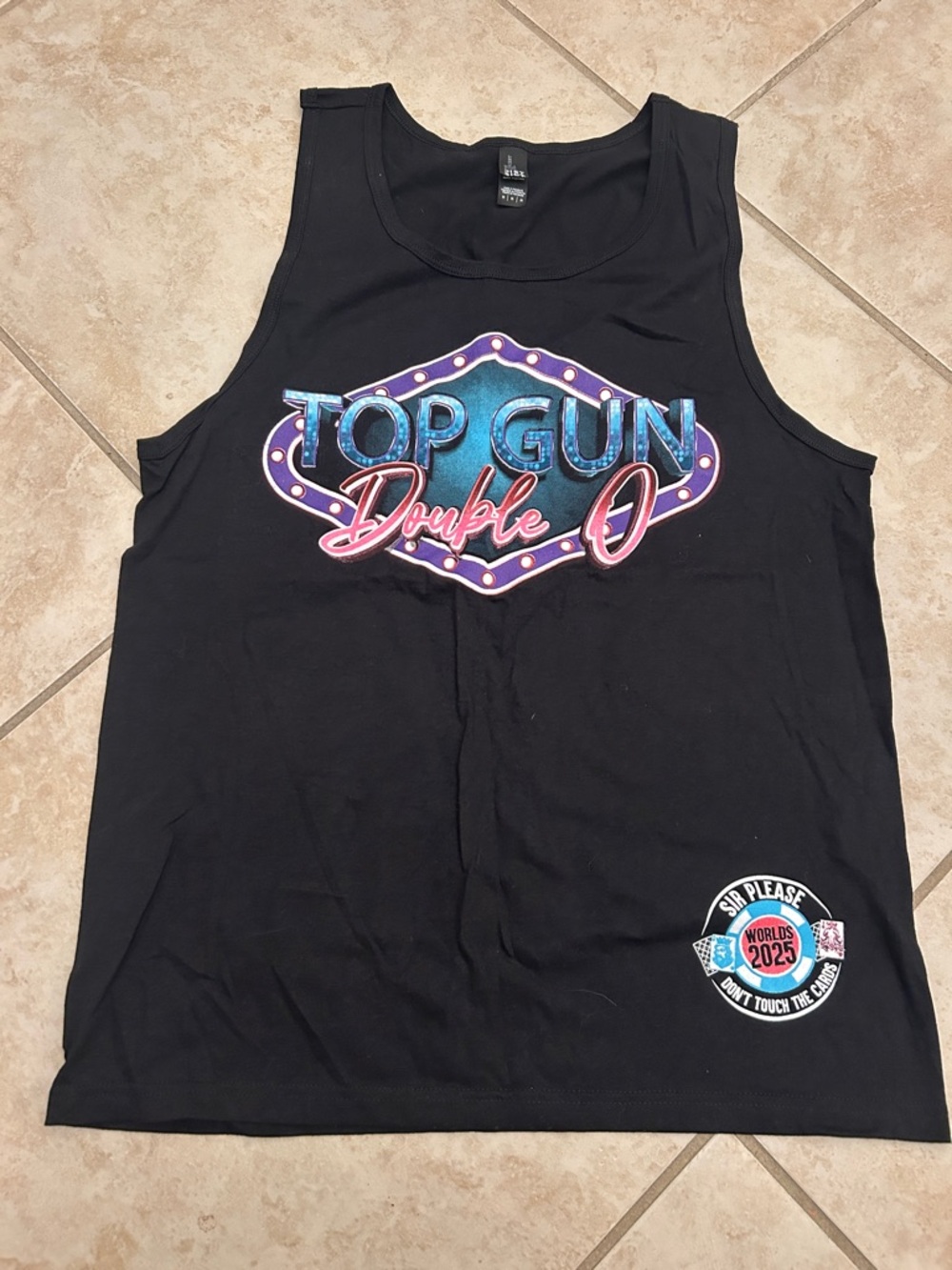 Top Gun Double O Worlds 2025 Graphic Tank Top